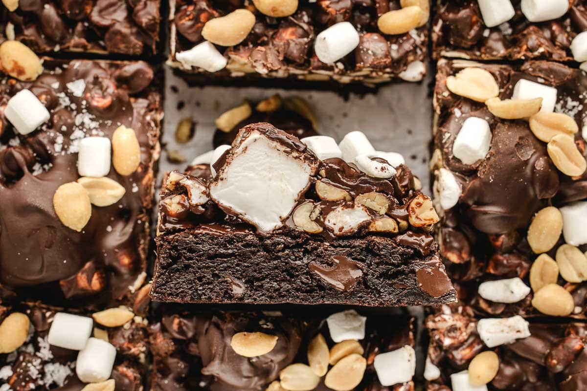 Secrets to Perfect Rocky Road Brownies: Gooey Marshmallow & Fudgy Layers